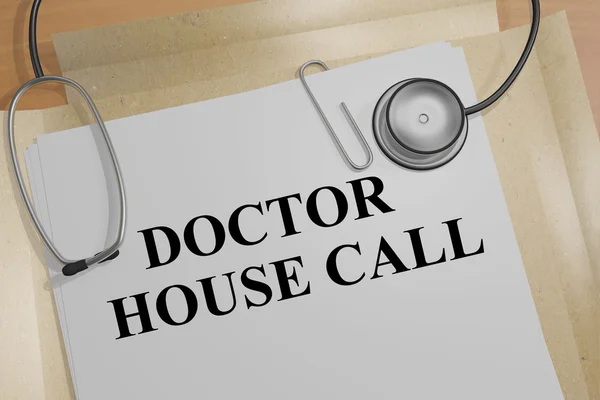 Concepto Doctor House Call — Foto de Stock