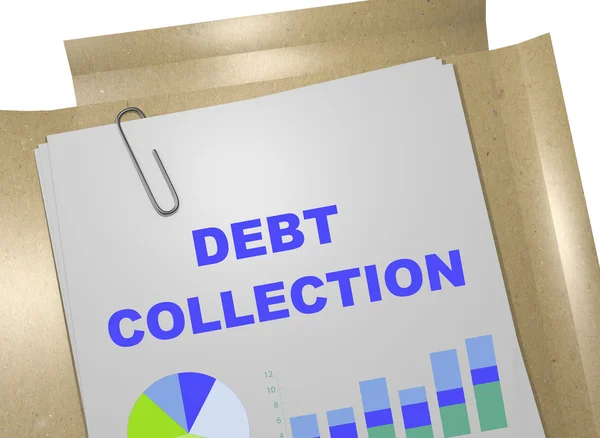 Koncept kolekce dluhu — Stock fotografie
