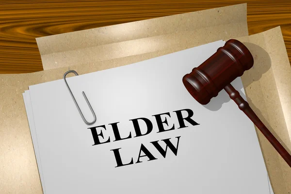 Elder Law  title — Stock Photo, Image