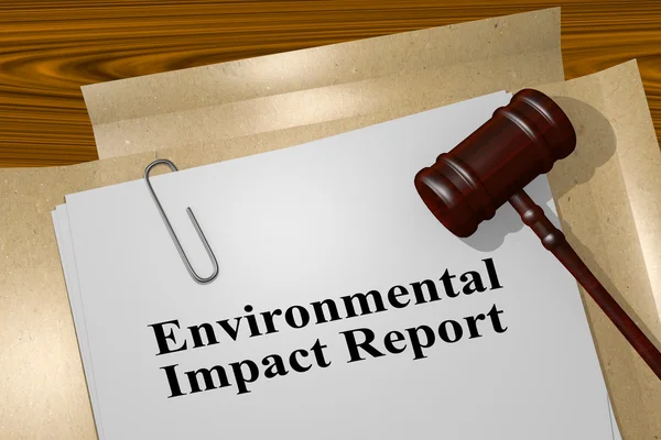 Impacto ambiental Título del informe —  Fotos de Stock