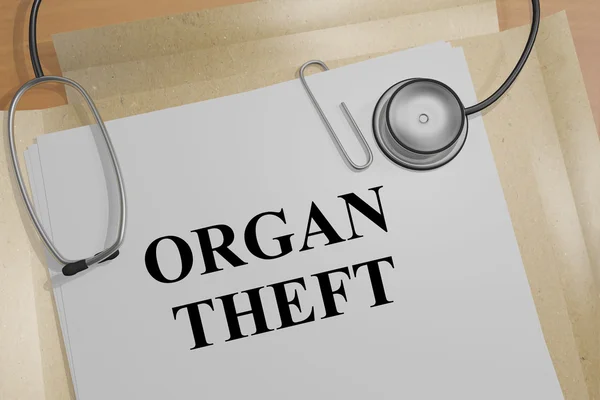 Organ hırsızlığı başlık — Stok fotoğraf