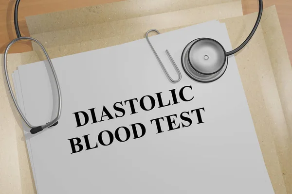 Diyastolik kan testi başlık — Stok fotoğraf