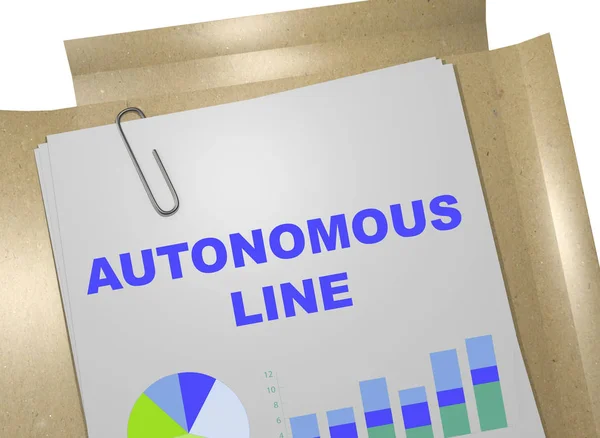 Autonóm Line koncepció — Stock Fotó