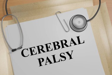 Cerebral Palsy  title  clipart