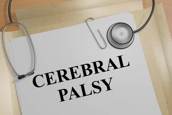 Serebral palsi başlık — Stok fotoğraf