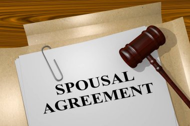 Spousal Agreement  title  clipart