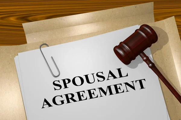 Spousal Agreement  title — Stock Photo, Image