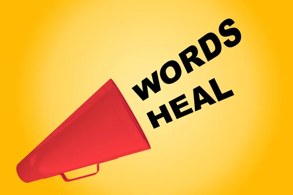 Woorden Heal titel — Stockfoto