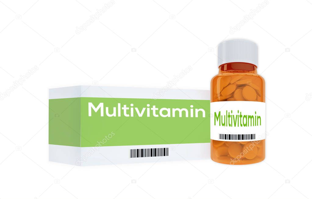 Multivitamin - title on pill bottle