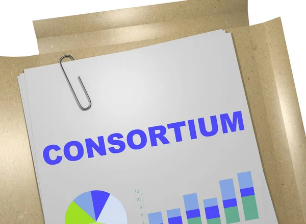 "Consortium "-business concept — Stockfoto