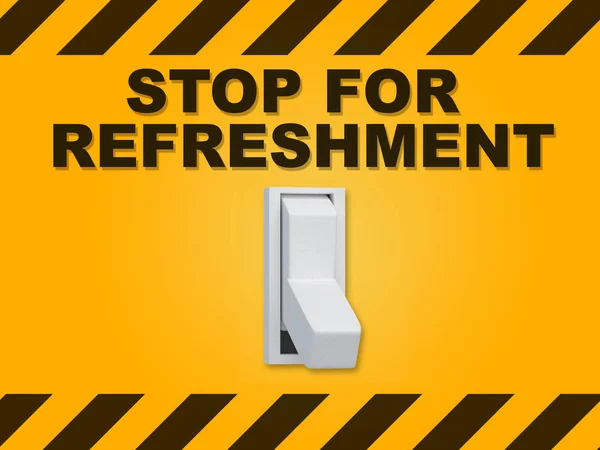 "Stop for Refreshment "concepto — Foto de Stock