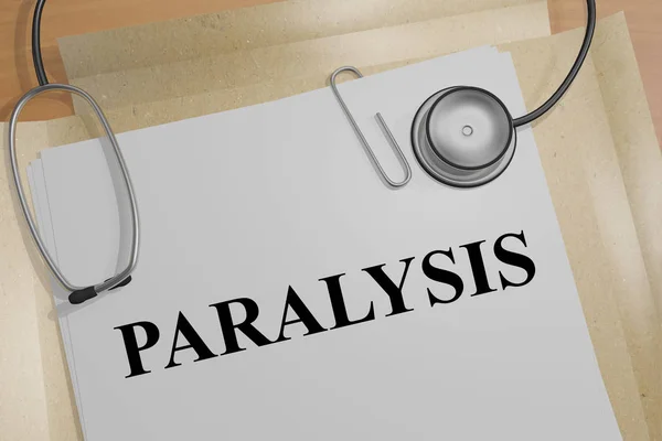 "Paralýza "-lékařský koncept — Stock fotografie