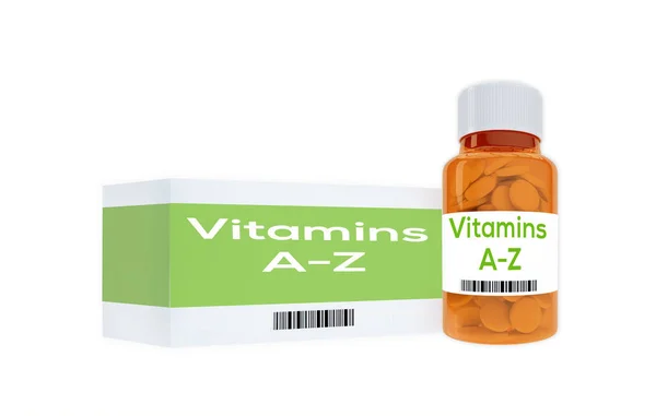 "Vitamine A-Z "- concetto di medicina — Foto Stock