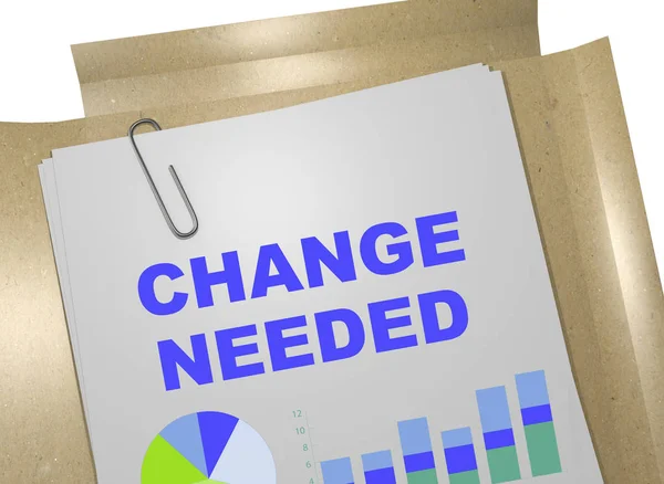 "Change Needed" concept — Stock Photo, Image