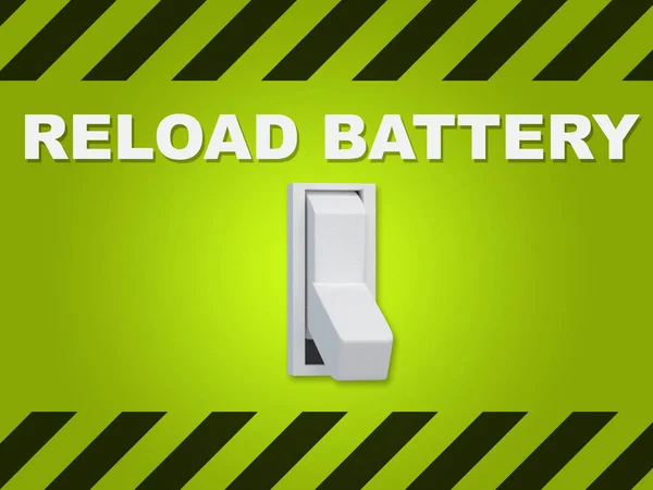 "Batterij opnieuw laden "concept — Stockfoto