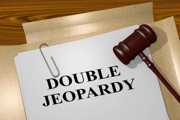 "Double Jeopardy - law concept" — Stock Photo, Image