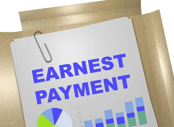 Earnest Payment concept — Stock Photo, Image