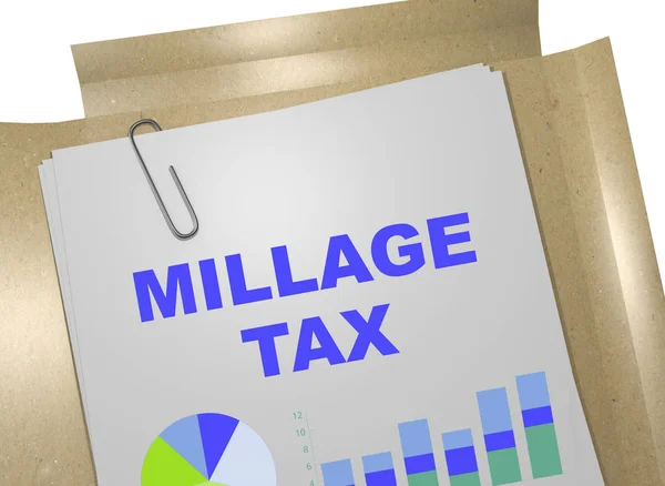 Trip Millage daňová koncepce — Stock fotografie