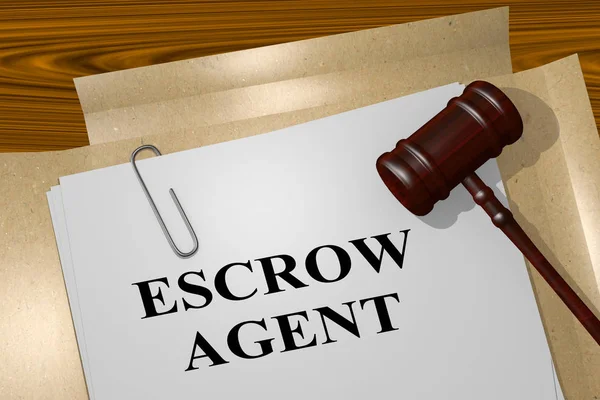 Escrow Agent - юридическое понятие — стоковое фото