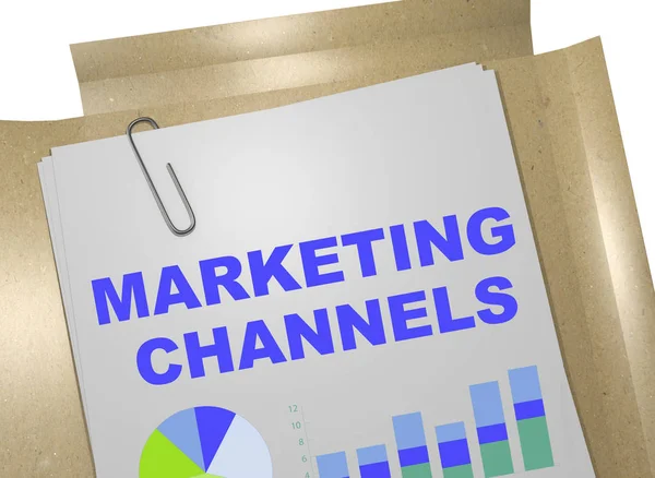 Marketing Channels concept — Stock Photo, Image