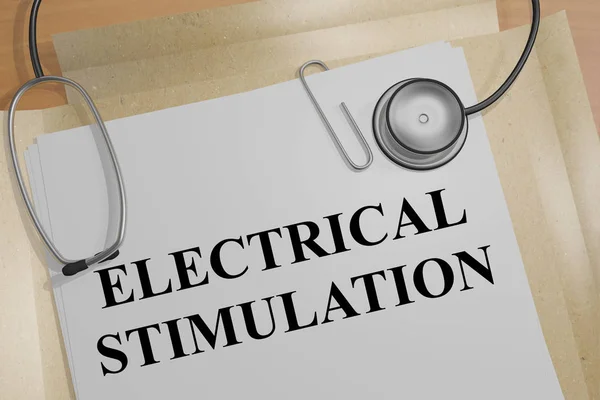 Elektrisk stimulering - medicinska begrepp — Stockfoto