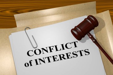Conflict of Interests - legal concept clipart