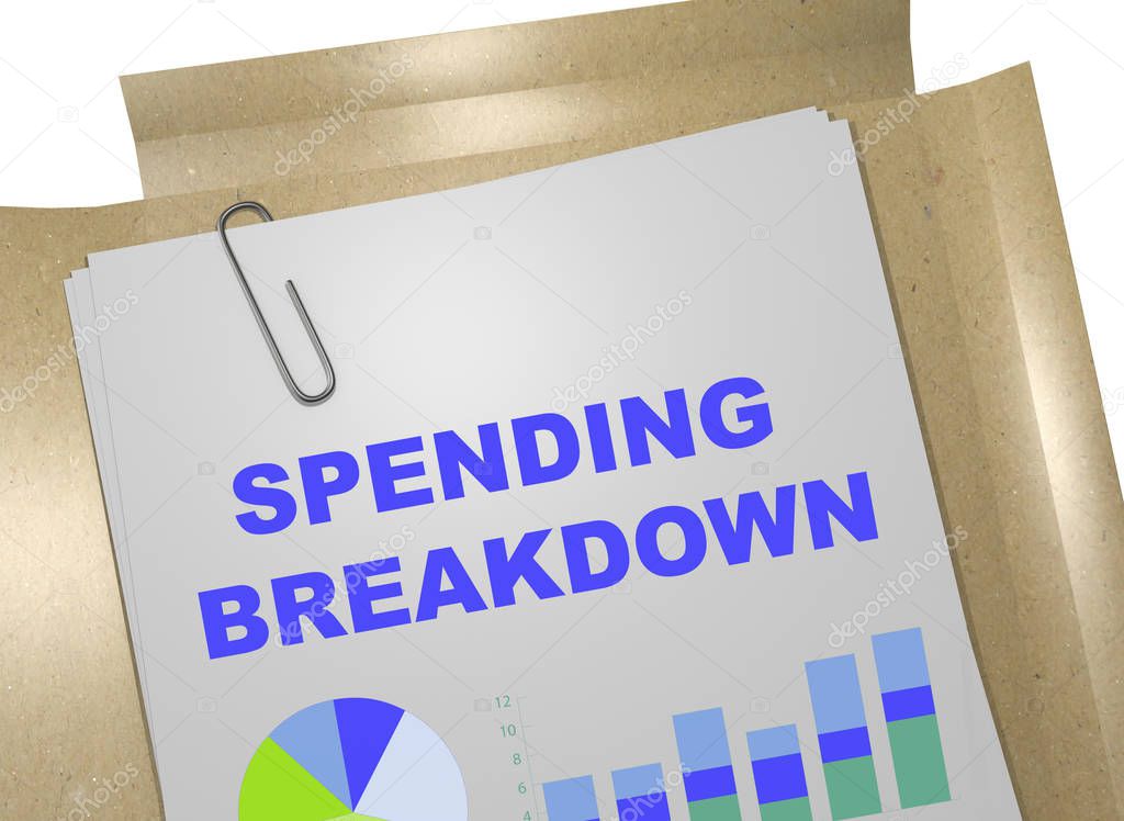 Spending Breakdown - business concept