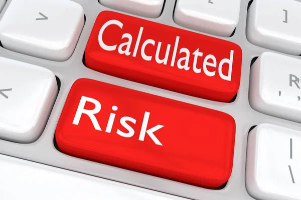 Berekende risico concept — Stockfoto