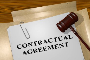 Contractual Agreement - legal concept clipart