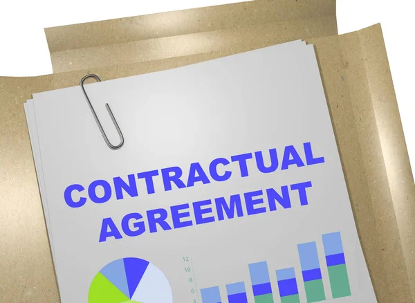 Accordo contrattuale - concetto di impresa — Foto Stock