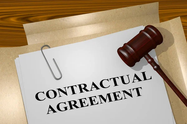 Contractual Agreement - legal concept — Stock Photo, Image