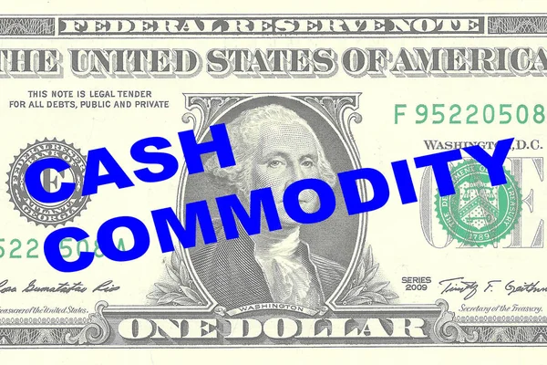 Cash Commodity concept — Stockfoto