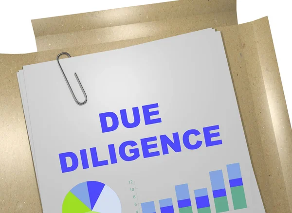 Due Diligence - affärsidé — Stockfoto