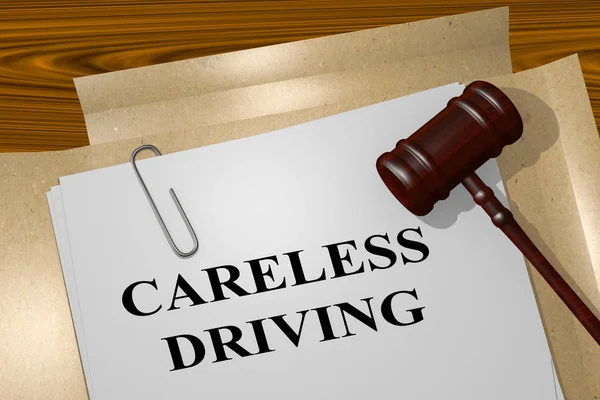 Neopatrný Driving – právní pojem — Stock fotografie