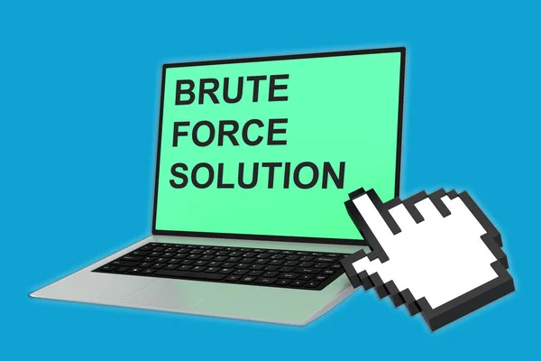 Brute Force λύση έννοια — Φωτογραφία Αρχείου