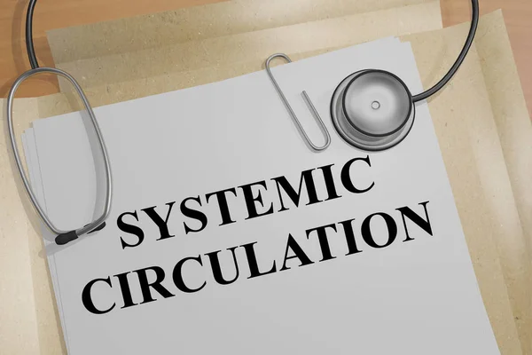 Circulación sistémica - concepto médico —  Fotos de Stock