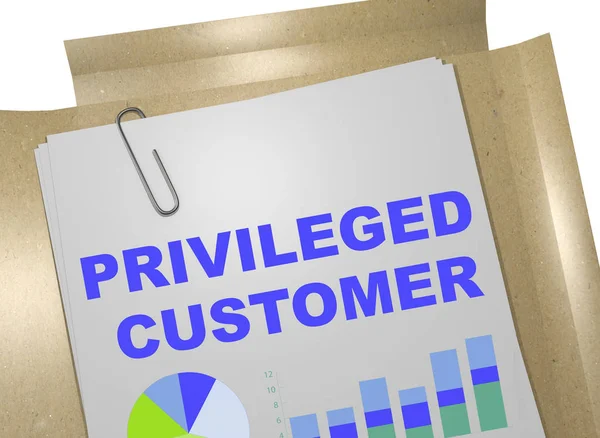 Privileged Customer - business concept — Stock Photo, Image