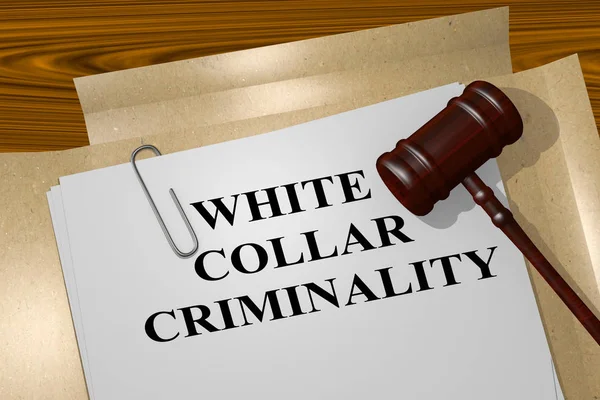 White Collar Criminality - legal concept — Stock Photo, Image