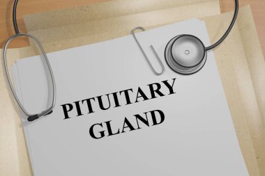 Pituitary Gland - medical concept clipart