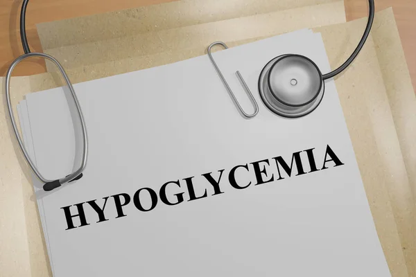 Hypoglykémie - lékařská koncepce — Stock fotografie