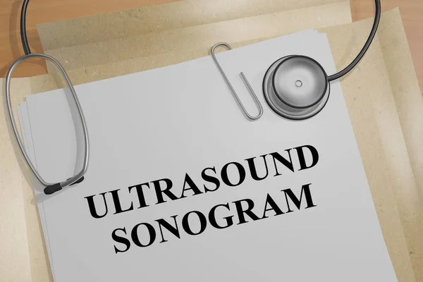 Ultrason Sonogram - tıp kavramı — Stok fotoğraf