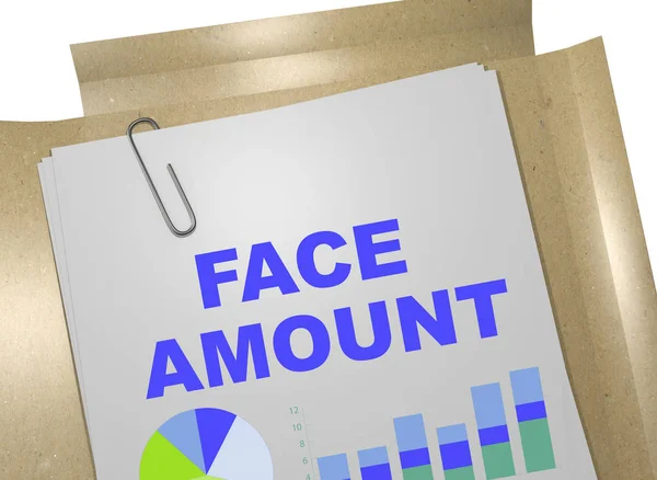 Face Amount - business concept — Stock Photo, Image
