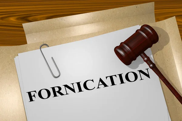 Fornicación - concepto jurídico —  Fotos de Stock