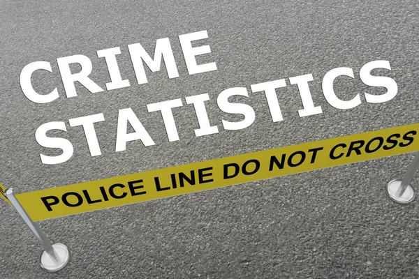Statistique de la criminalité concept — Photo