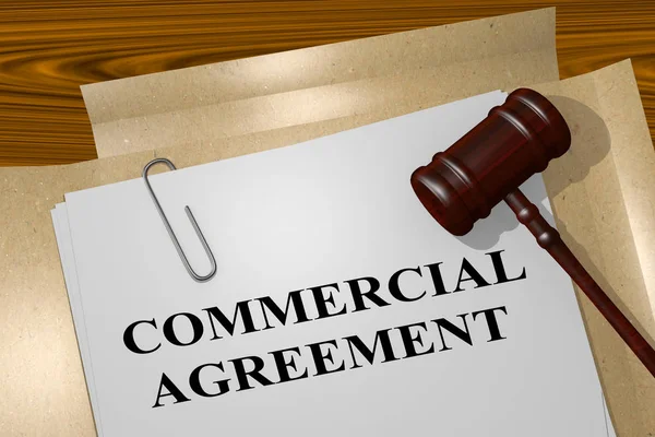 Acuerdo comercial - Concepto jurídico — Foto de Stock