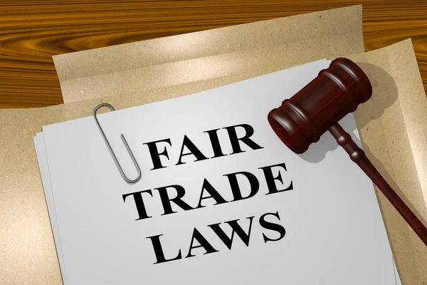 公平贸易法律-法律概念 — 图库照片