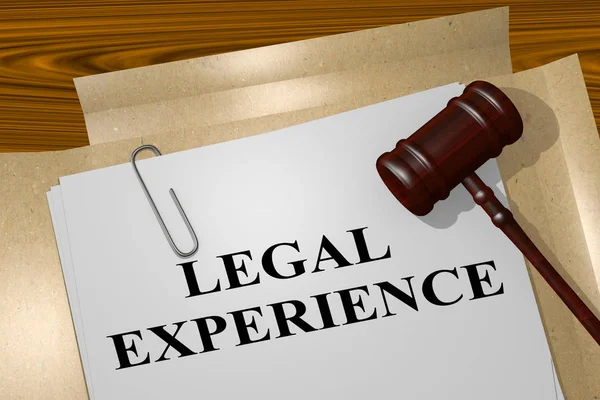 Juristische Erfahrung - juristisches Konzept — Stockfoto