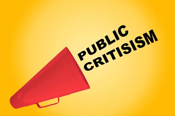 Concepto de crítica pública —  Fotos de Stock
