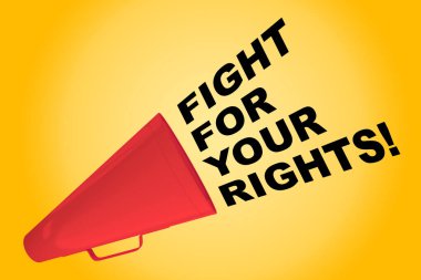 Fight for Your Rights! concept clipart