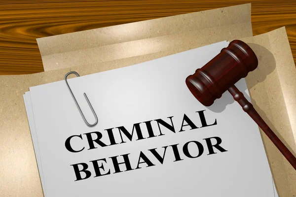 Criminal Behavior - legal concept — Stock Photo, Image